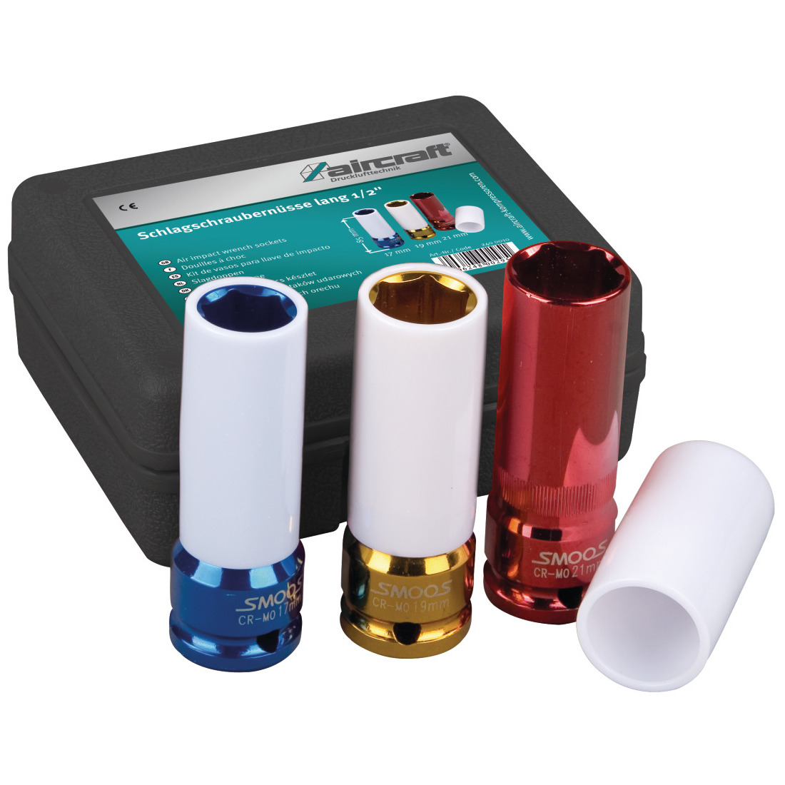 Schlagschraubernüsse-Set Aircraft 1/2" lang 3-tlg. Produktbild img1 L