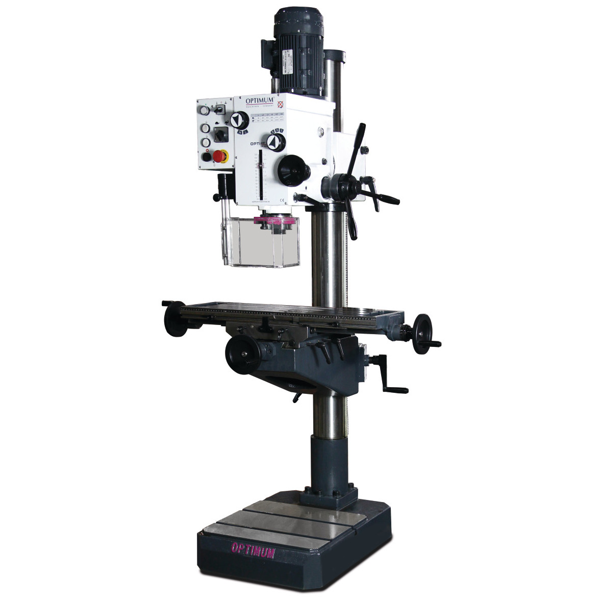 Säulen-Getriebebohrmaschine mit Kreuztisch Optimum OPTIdrill DH 40CT Produktbild img1 L