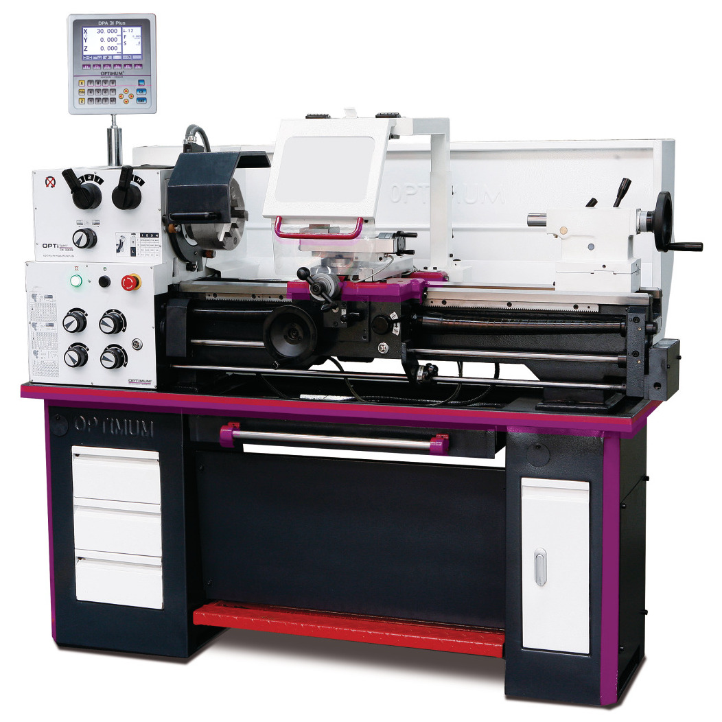 Leit- und Zugspindel-Drehmaschine Optimum OPTIturn TH 3309D Produktbild img1 L