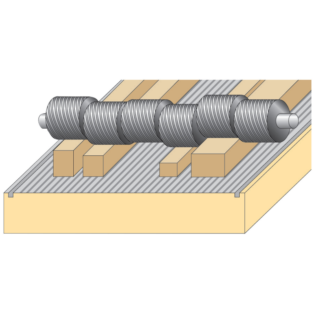 Stahl-Gliedereinzugswalze Holzkraft an 1. Position Produktbild img1 L