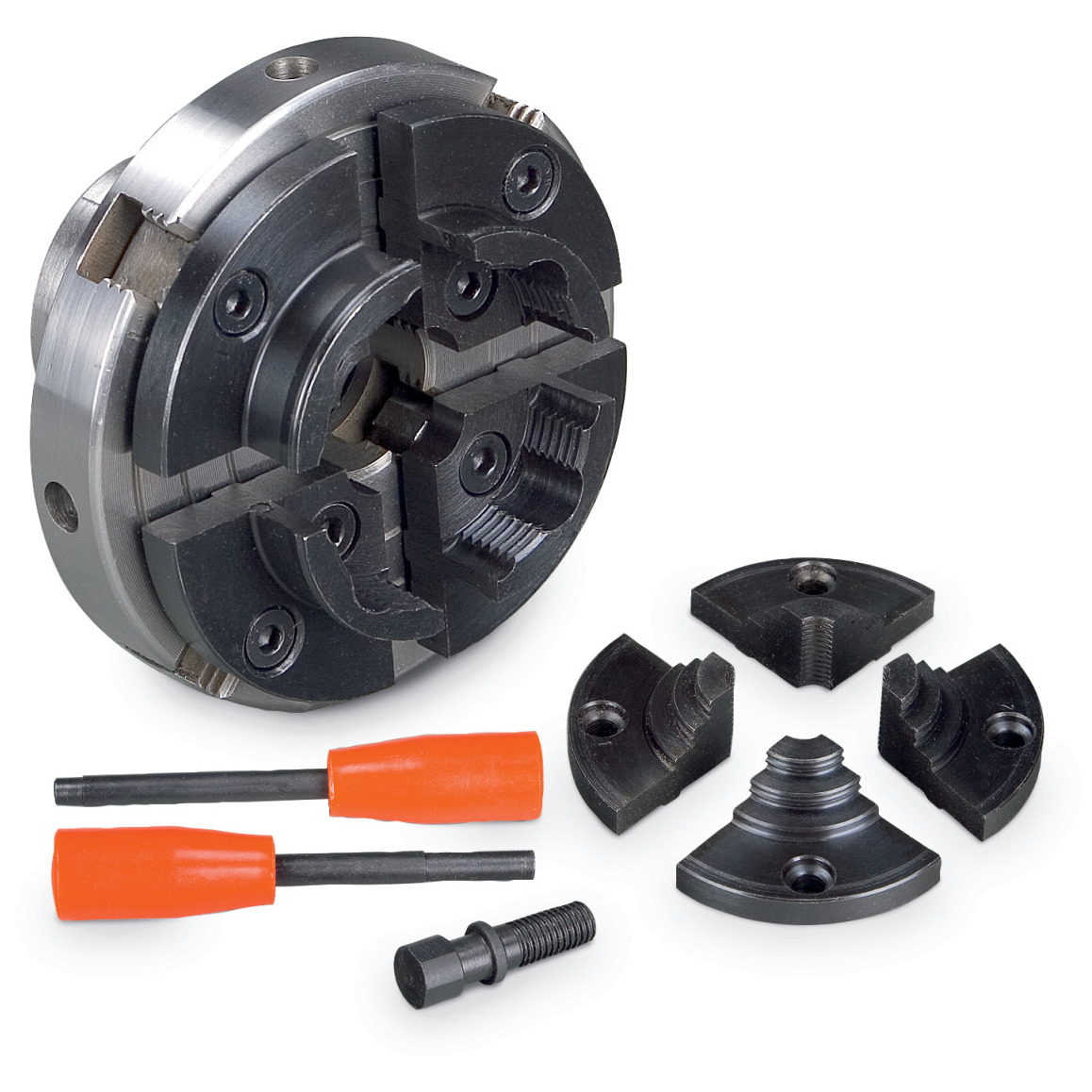 Vier-Backenfutter Holzstar Ø 100 mm M33 x 3,5, Set 2 Produktbild img1 L