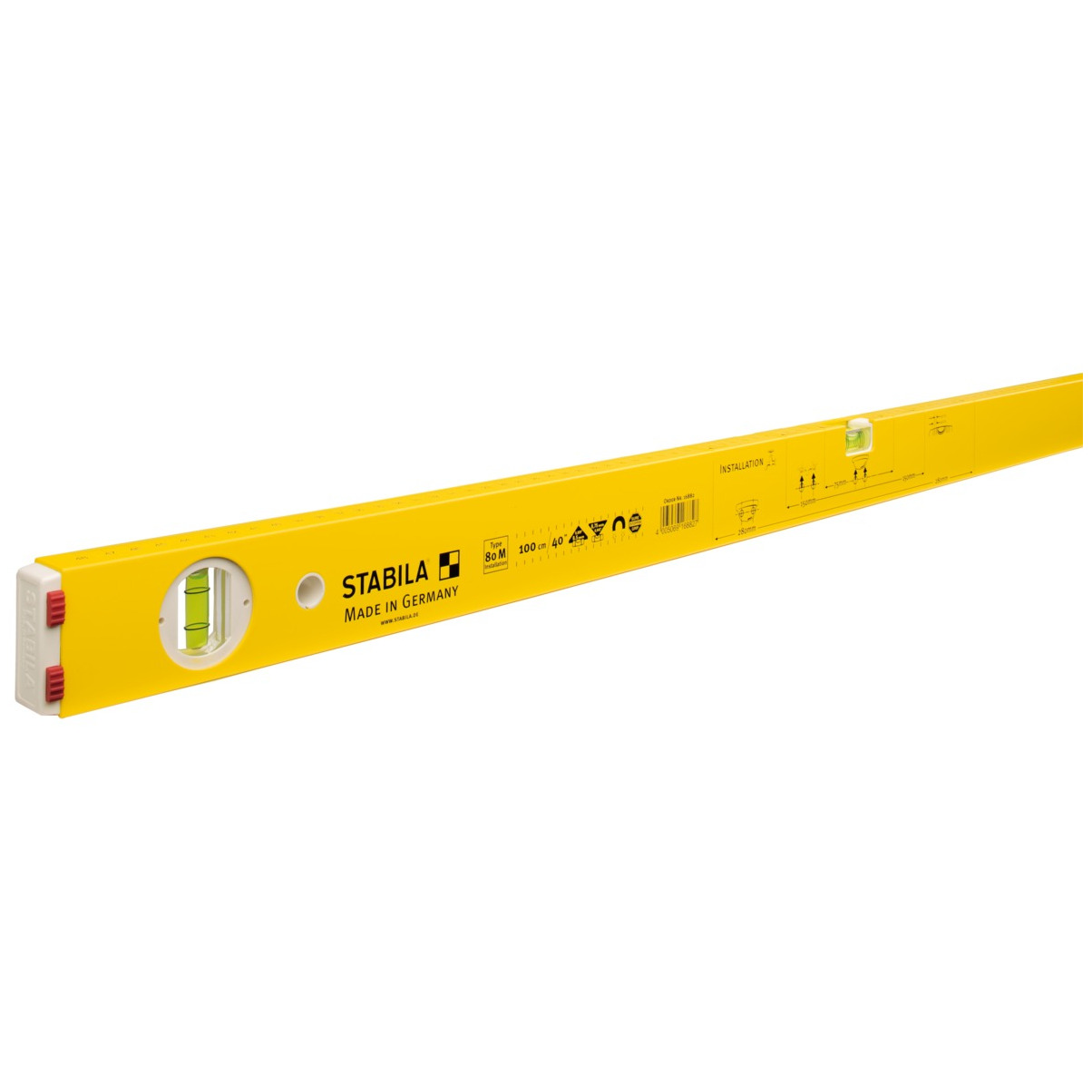 Wasserwaage Type 80 M Installation, 100 cm Stabila Produktbild img1 L