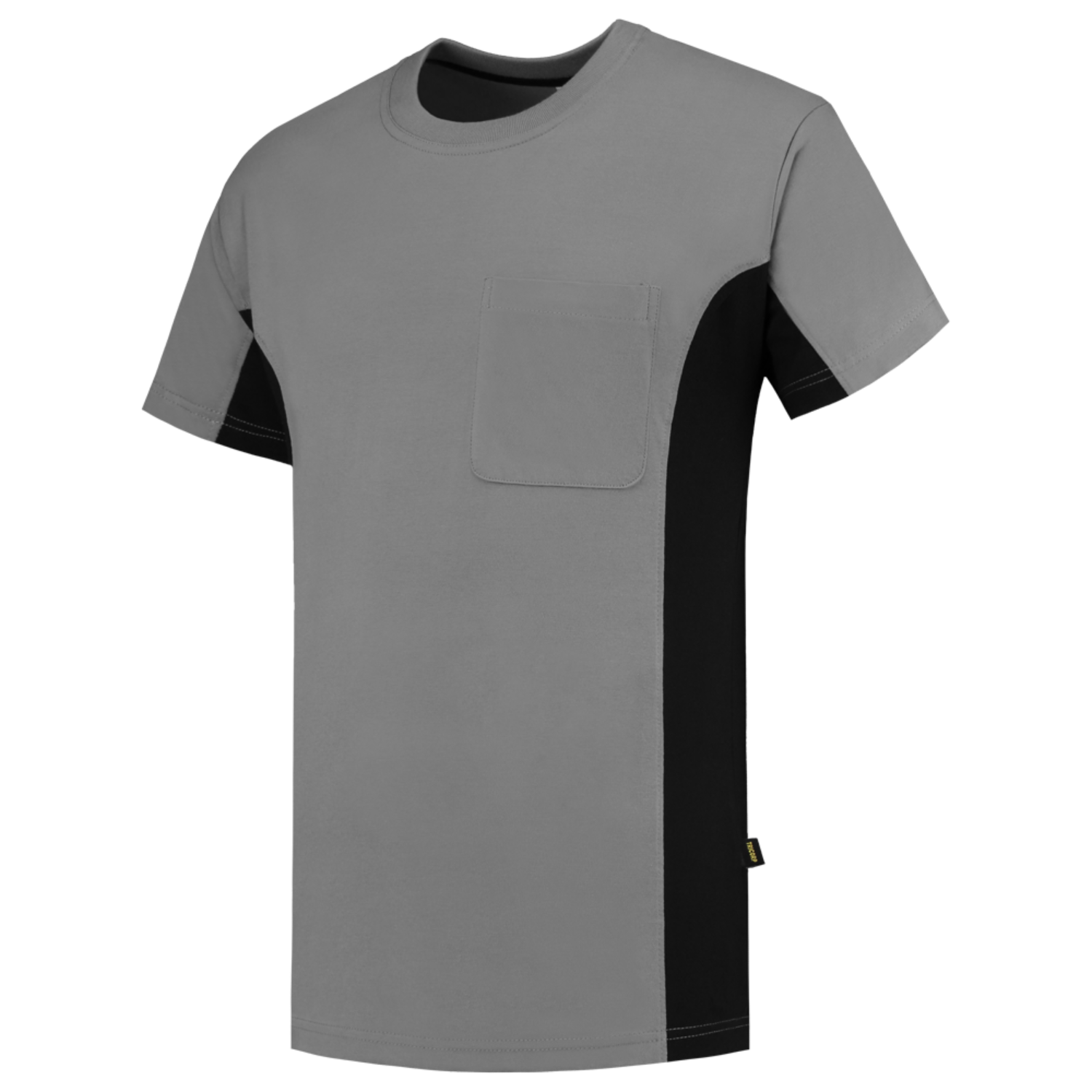 T-Shirt Bicolor Brusttasche 102002 Grey-Black XXL Produktbild img1 L
