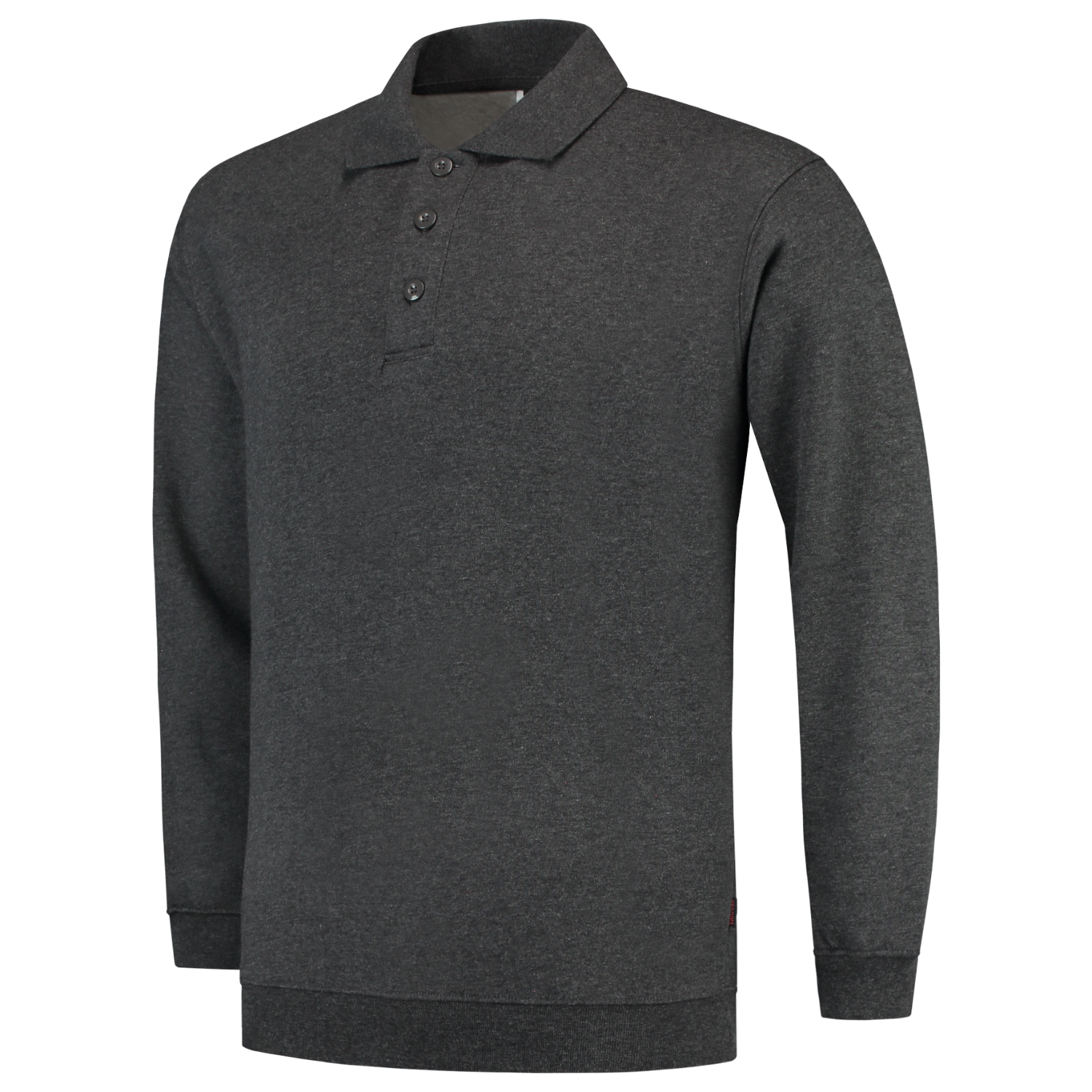 Sweatshirt Polokragen und Bund 301005 Antracite Melange XS Produktbild img1 L