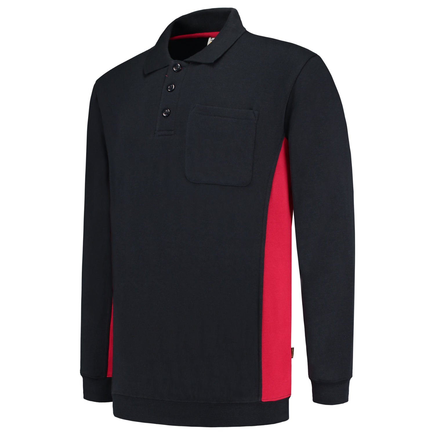 Sweatshirt Polokragen Bicolor Brusttasche 302001 Navy-Red 3XL Produktbild img1 L