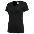 T-Shirt V-Ausschnitt Fitted Damen 101008 Black Produktbild img1 S