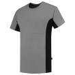 T-Shirt Bicolor Brusttasche 102002 Grey-Black XXL Produktbild img1 S