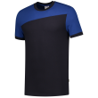 T-Shirt Bicolor Quernaht 102006 Navy-Royalblue 3XL Produktbild img1 S