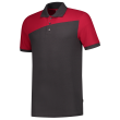 Poloshirt Bicolor mit Quernaht 202006 Darkgrey-Red XS Produktbild img1 S