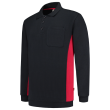 Sweatshirt Polokragen Bicolor Brusttasche 302001 Navy-Red 3XL Produktbild img1 S