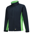 Softshelljacke Bicolor 402002 Navy-Lime S Produktbild img1 S