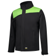 Softshelljacke Bicolor Quernaht 402021 Black-Lime 7XL Produktbild img1 S