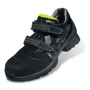 uvex 1 Sandalen S1 65609 schwarz, gelb Weite 12 Größe 45 Produktbild img1 L