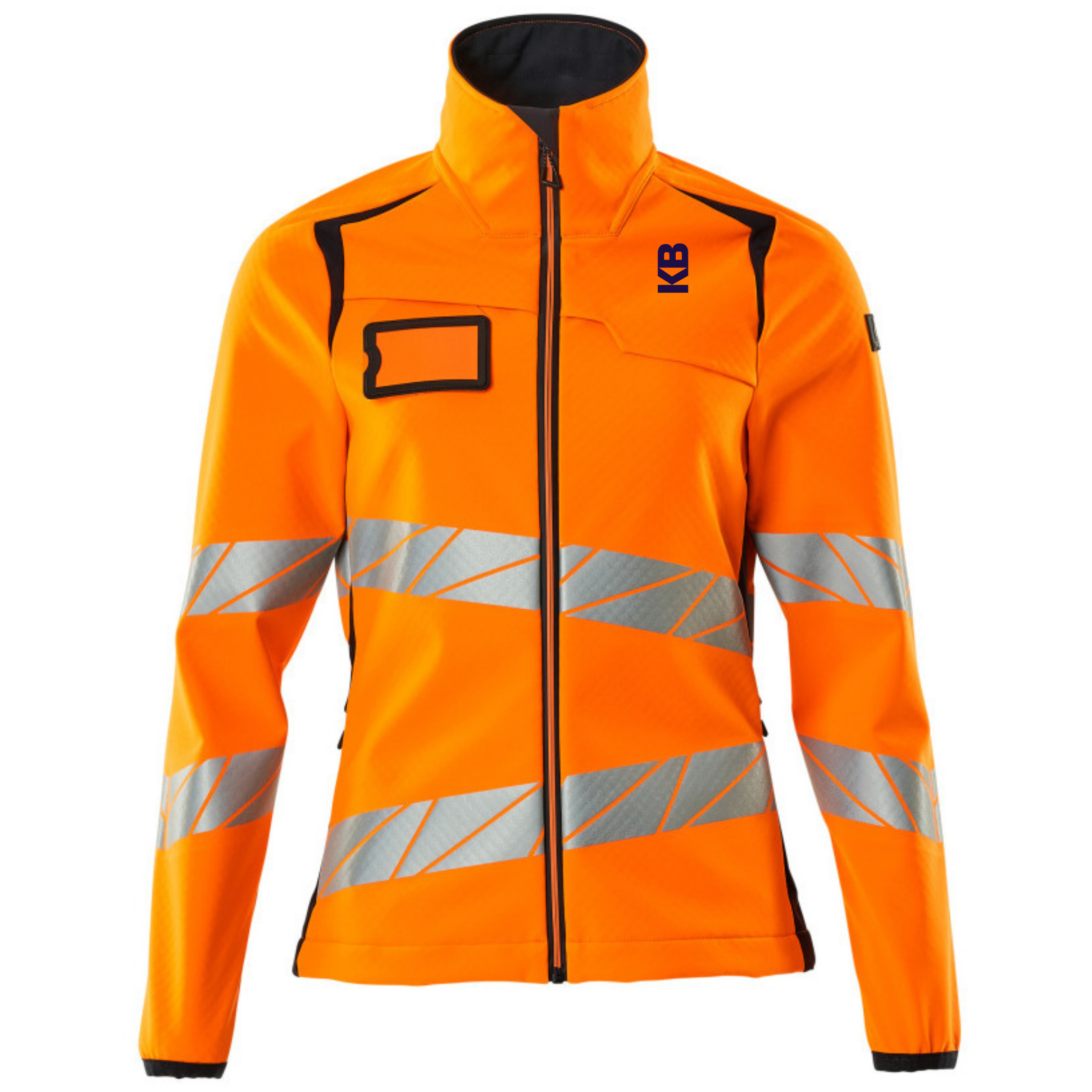 Damen Softshelljacke Mascot ACCELERATE SAFE Hi-vis Orange/Schwarzblau KB Produktbild img1 L