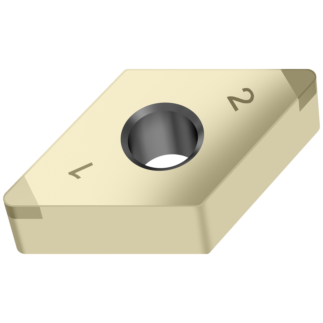 CBN Wendeschneidplatte Drehen – Rhombisch negativ 55° DNGA150608TM-2 WBH10 Produktbild img1 L