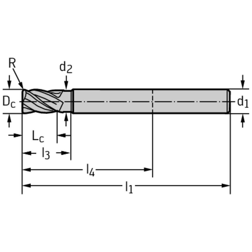 Keramik-Eck-/Nutfräser MC275-12.0A6P100C-WIS10 Produktbild img2 L