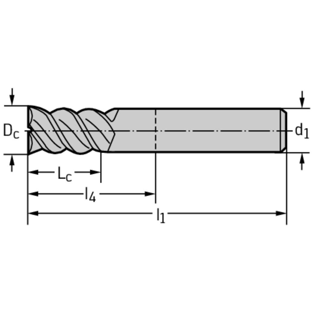 VHM-Eck-/Nutfräser MC321-05.0A4S-WJ30TF Produktbild img2 L