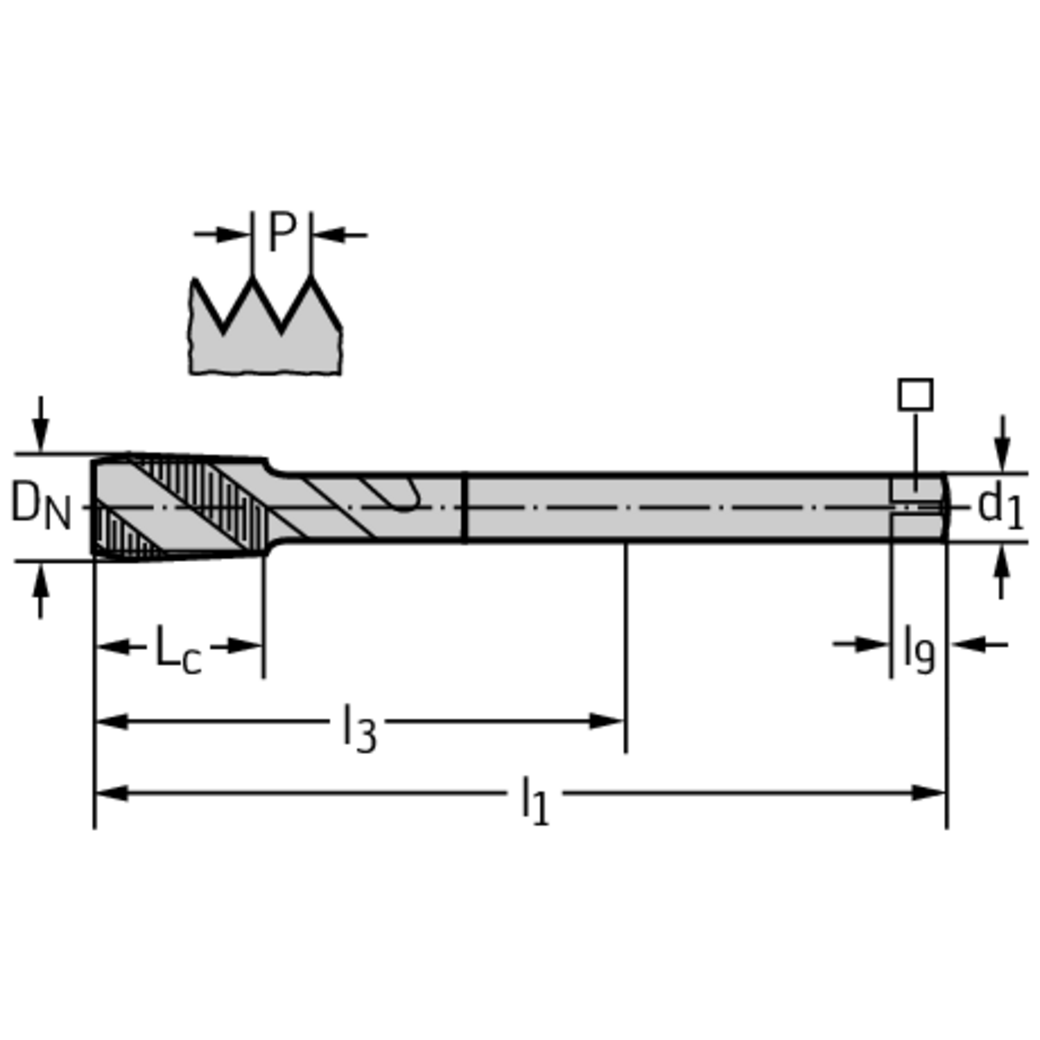 HSS-E Maschinen-Gewindebohrer M2158305-M14X1.5 Produktbild img2 L