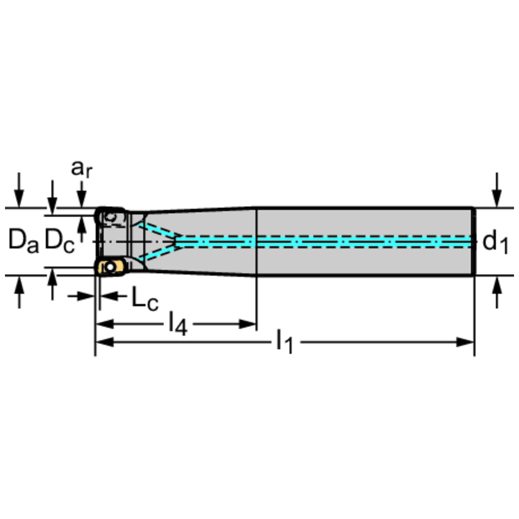 High-Feed-Fräser M5008.015-A15-02-01 Produktbild img2 L