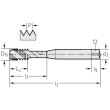 HSS-E Maschinen-Gewindebohrer P40519-M6 Produktbild img2 S