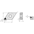 PKD Wendeschneidplatte Drehen – Rhombisch positiv 55° DCGT070208FS-1 WDN10 Produktbild img2 S
