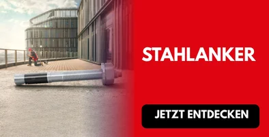 Markenwelt fischer Banner Stahlanker