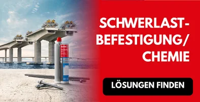markenwelt fischer Banner Schwerlastbefestigung/Chemie