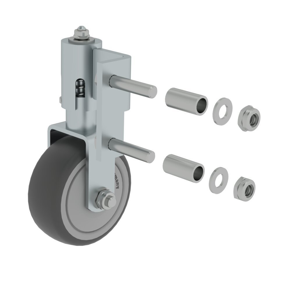 MUNK Feder-Bockrolle für Stufenleiter rechts Ø 80 mm Produktbild img1 L