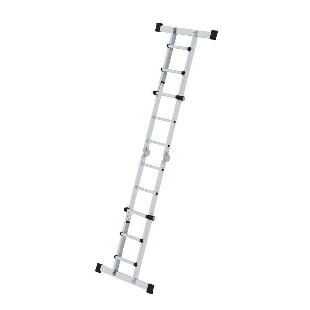 MUNK Teleskopleiter 4-teilig mit Traverse 4x3 Sprossen Produktbild img5 L