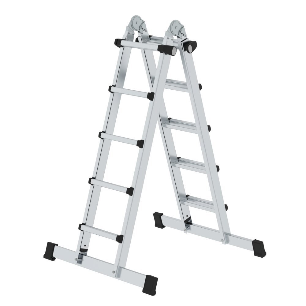 MUNK Teleskopleiter 4-teilig mit Traverse Produktbild img1 L