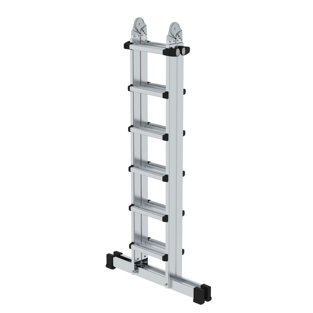 MUNK Teleskopleiter 4-teilig mit Traverse 4x6 Sprossen Produktbild img2 L