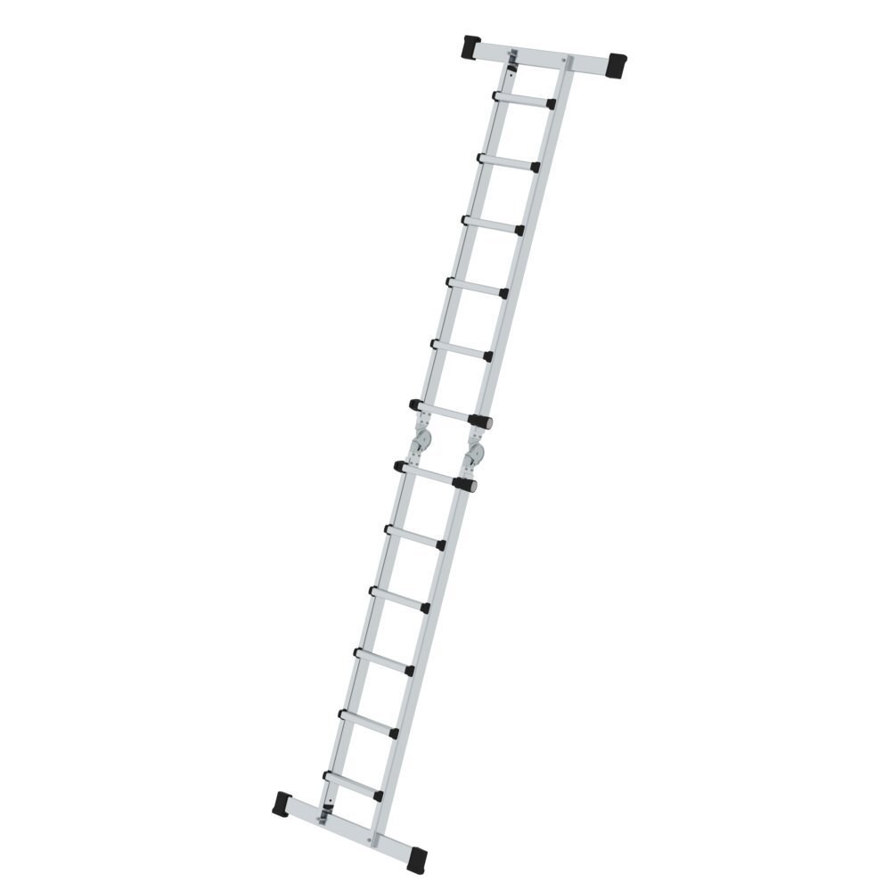 MUNK Teleskopleiter 4-teilig mit Traverse 4x6 Sprossen Produktbild img4 L