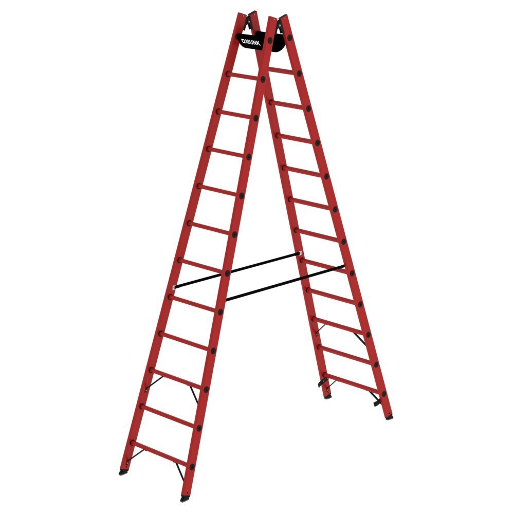 Sprossen-Stehleiter GFK 2x12 Sprossen Produktbild img1 L