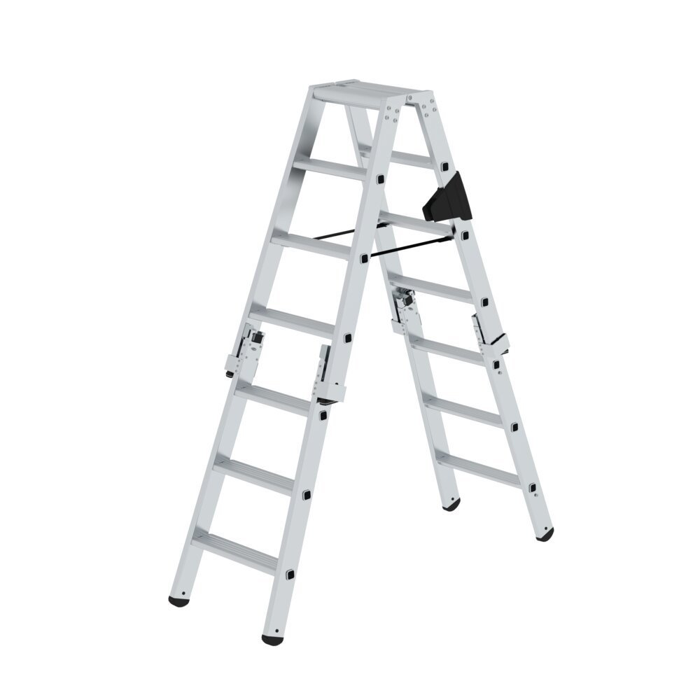 MUNK Stufen-Stehleiter beidseitig begehbar steckbar 2x4 Stufen Produktbild img2 L