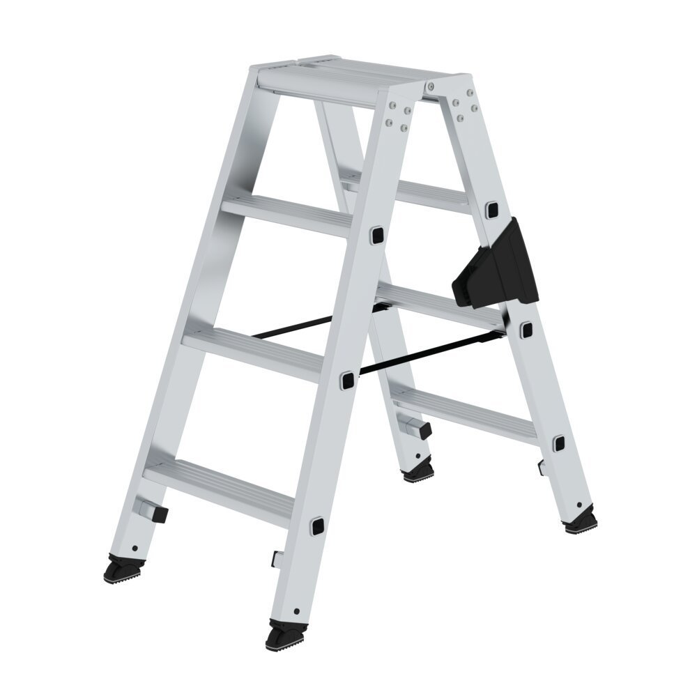 MUNK Stufen-Stehleiter beidseitig begehbar steckbar 2x4 Stufen Produktbild img1 L