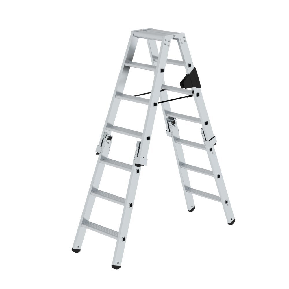 MUNK Stufen-Stehleiter-Set beidseitig begehbar steckbar inkl. Einsteckteil Produktbild img2 L