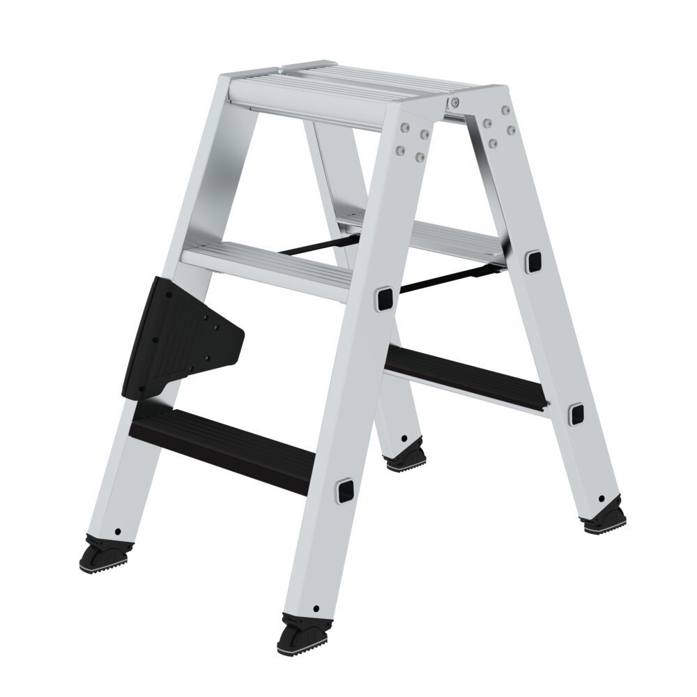 MUNK Stufen-Stehleiter beidseitig begehbar mit clip-step 2x3 Stufen Produktbild img1 L