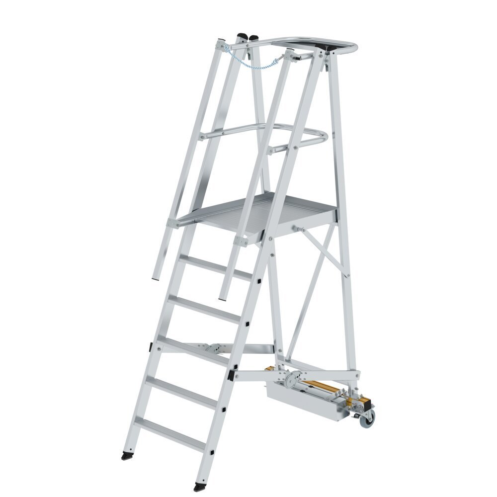 MUNK Plattformleiter klappbar mit schmalem Fahrwerk Produktbild img1 L