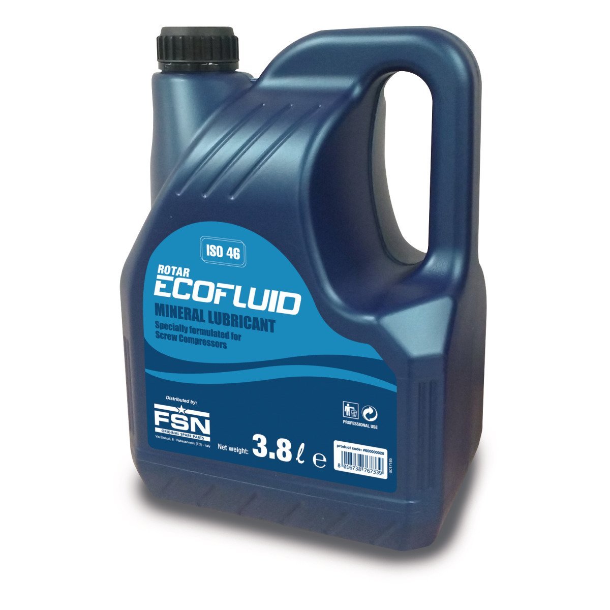 Aircraft Mineralöl für Schraubenkompressoren ROTAR ECOFLUID 46 3,8 L Produktbild img1 L