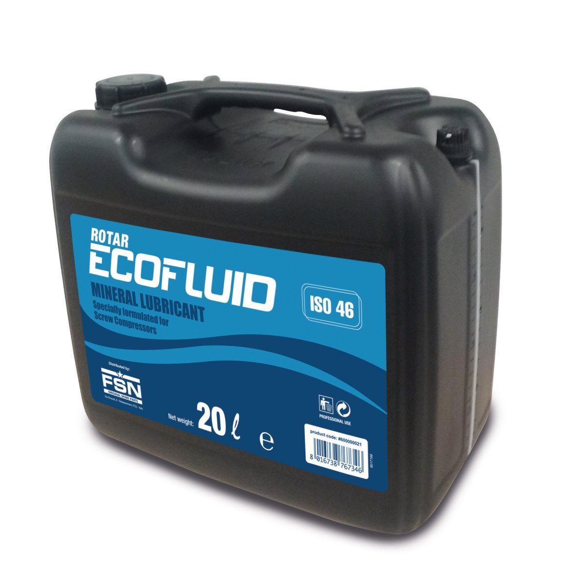 Aircraft Mineralöl für Schraubenkompressoren ROTAR ECOFLUID 46 20 L Produktbild img1 L