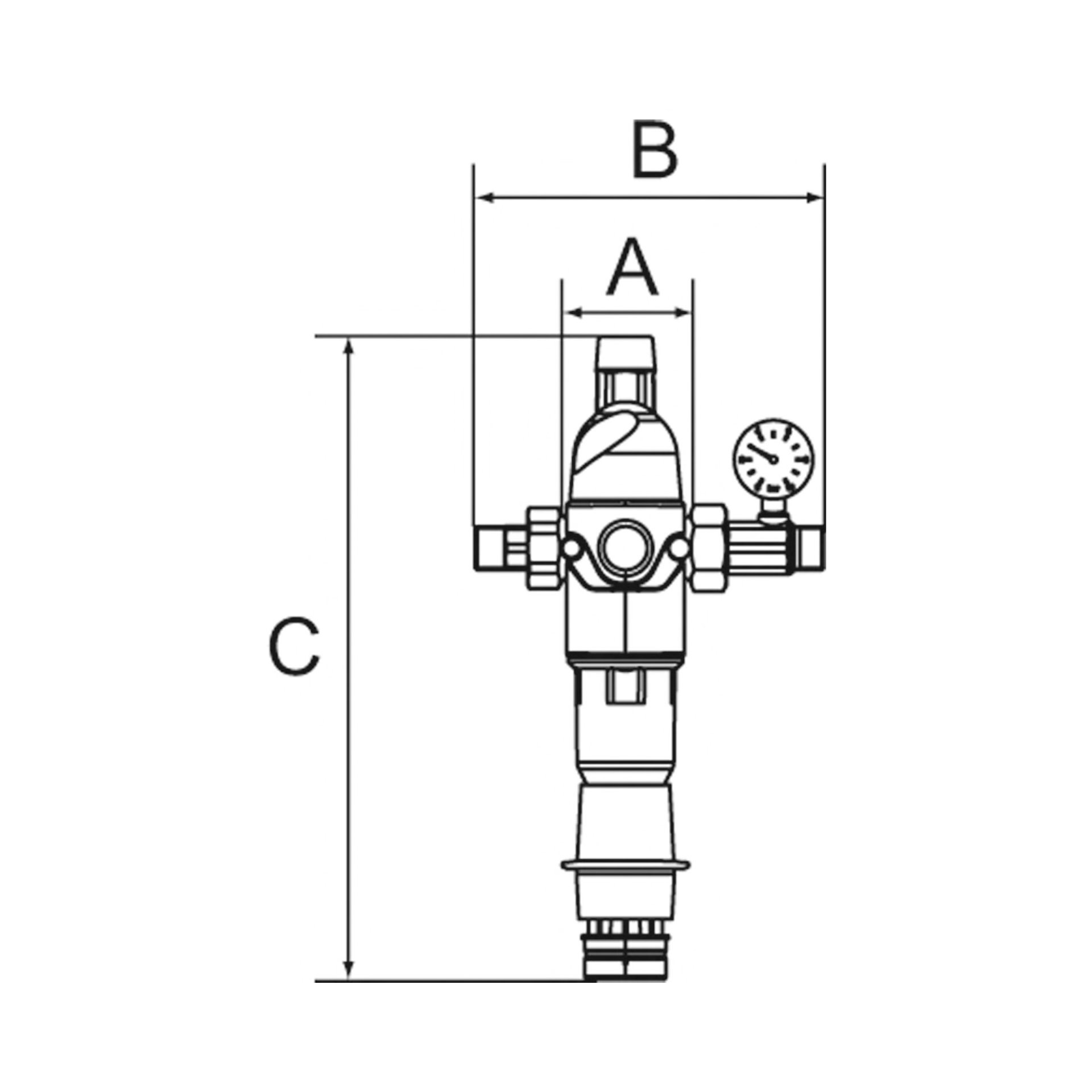 Rückspülfilter mit Druckregler, DVGW-geprüft, R 1 Produktbild img2 L