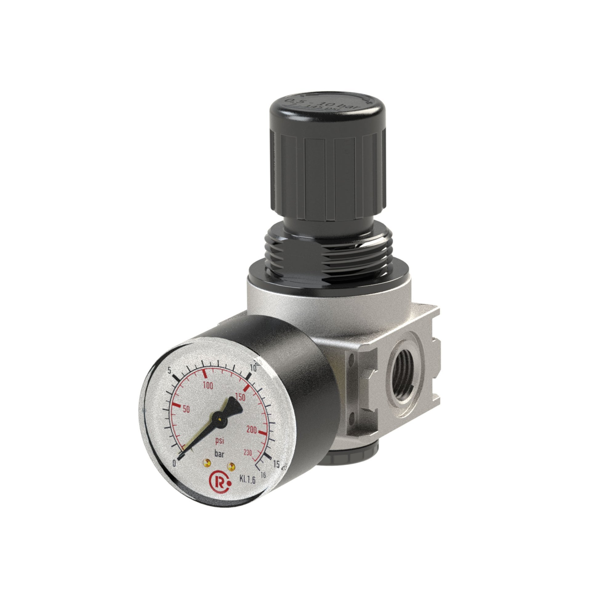 RIEGLER Druckregler »multifix-mini« inkl. Mano, BG 0, G 1/4, 0,1 - 3 bar Produktbild img1 L