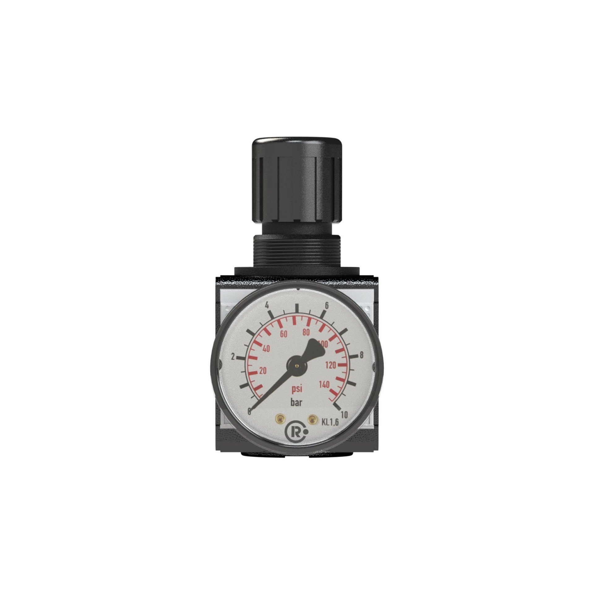 RIEGLER Druckregler »multifix«, inkl. Manometer, BG 1, G 1/4, 0,2 - 6 bar Produktbild img5 L