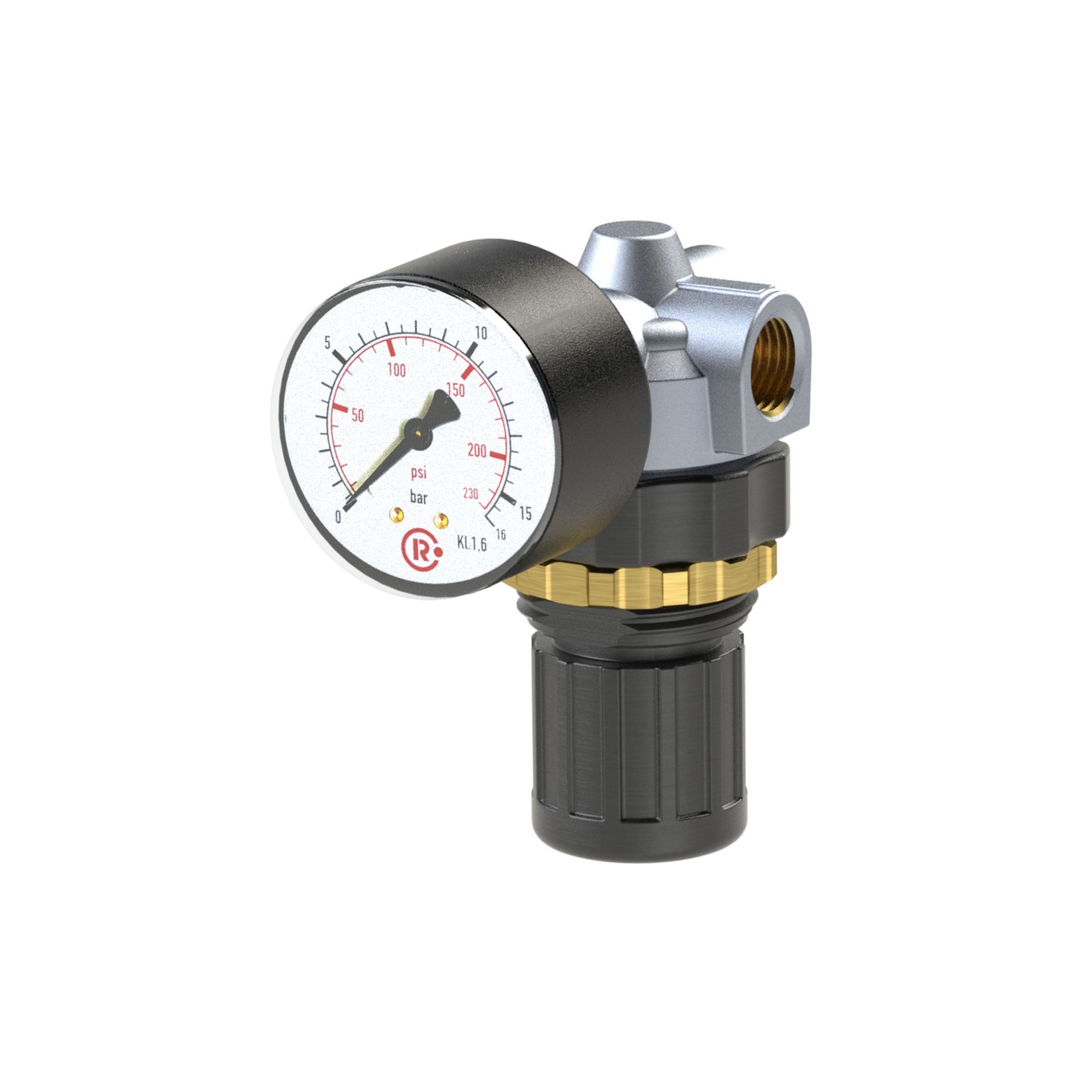 RIEGLER Druckregler »Standard-mini«, Schalttafelmutter, G 1/4, 0,1-3 bar Produktbild img1 L