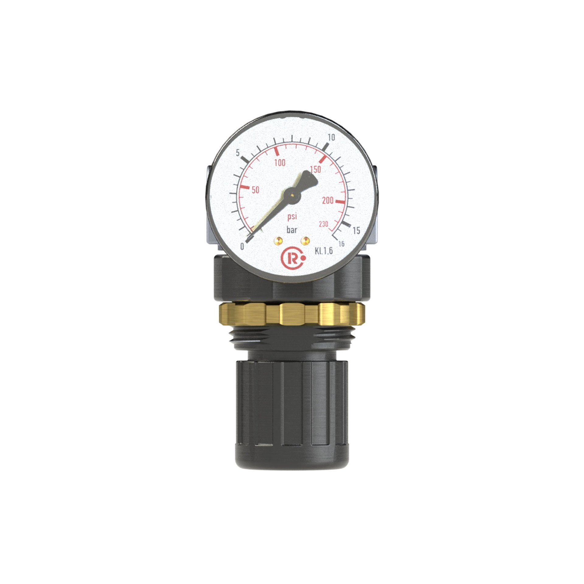 RIEGLER Druckregler »Standard-mini«, Schalttafelmutter, G 1/4, 0,1-3 bar Produktbild img5 L