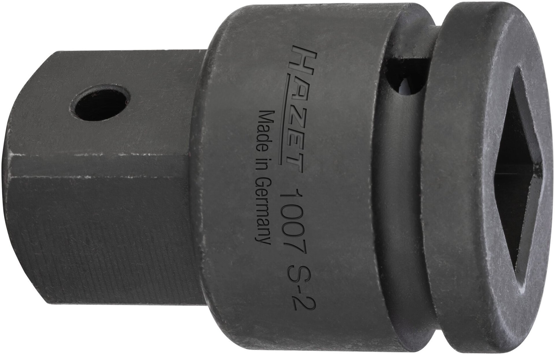 HAZET Vergrößerungsstück 1007S-2 ∙ 3/4 Zoll (20 mm) Vierkant hohl ∙ 1 Zoll (25 mm) Vierkant massiv ∙ Länge: 65 mm Produktbild img1 L