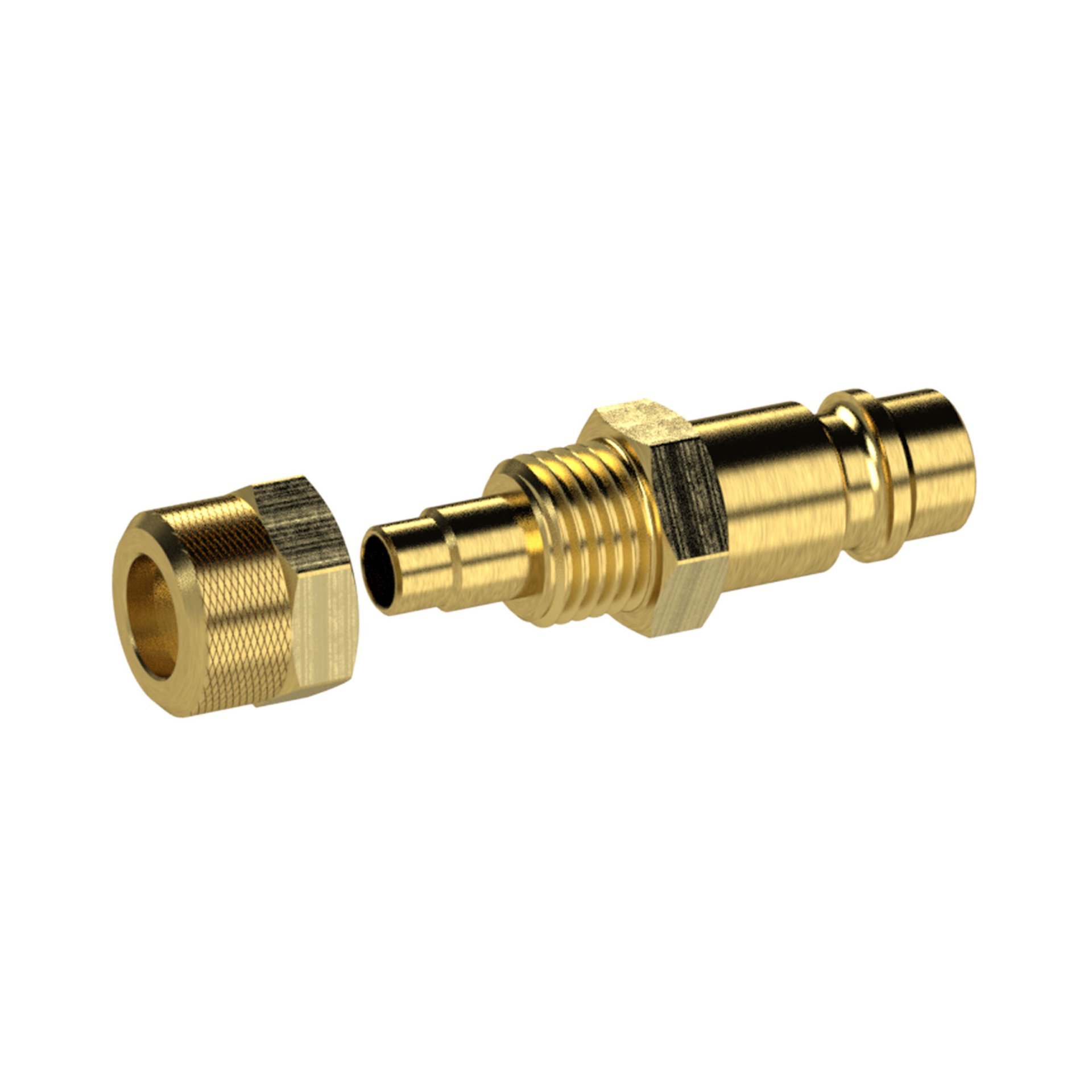 RIEGLER Nippel für Kupplungen NW 7,2 - NW 7,8, MS blank, für Schlauch 6x4 Produktbild img5 L