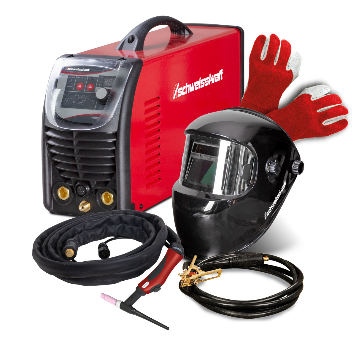 Schweisskraft Tragbarer WIG DC Inverter EASY-TIG 201 DC PULSE Aktions-Set Produktbild img1 L