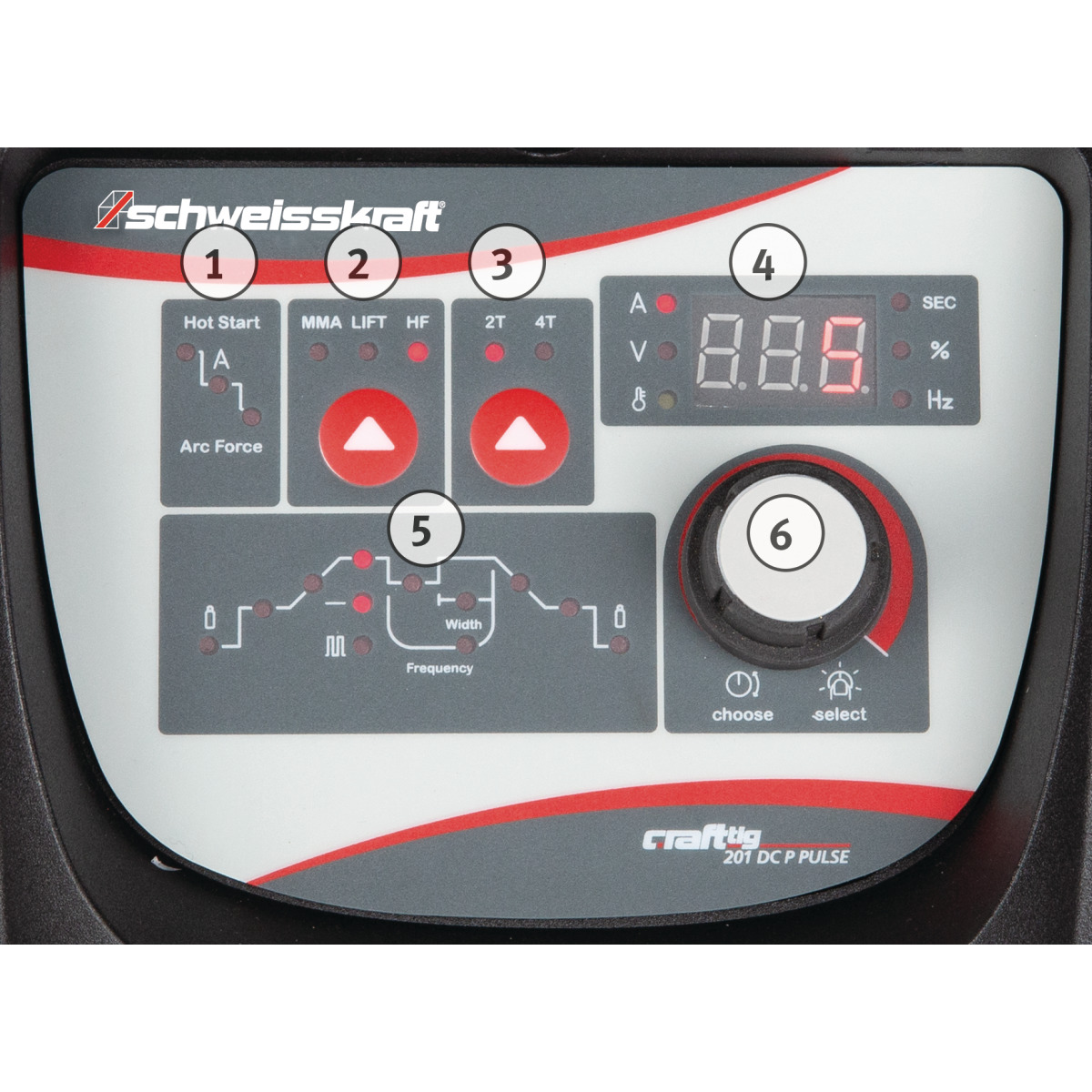 Schweisskraft Tragbarer WIG DC Inverter CRAFT-TIG 201 DC P PULSE Produktbild img2 L