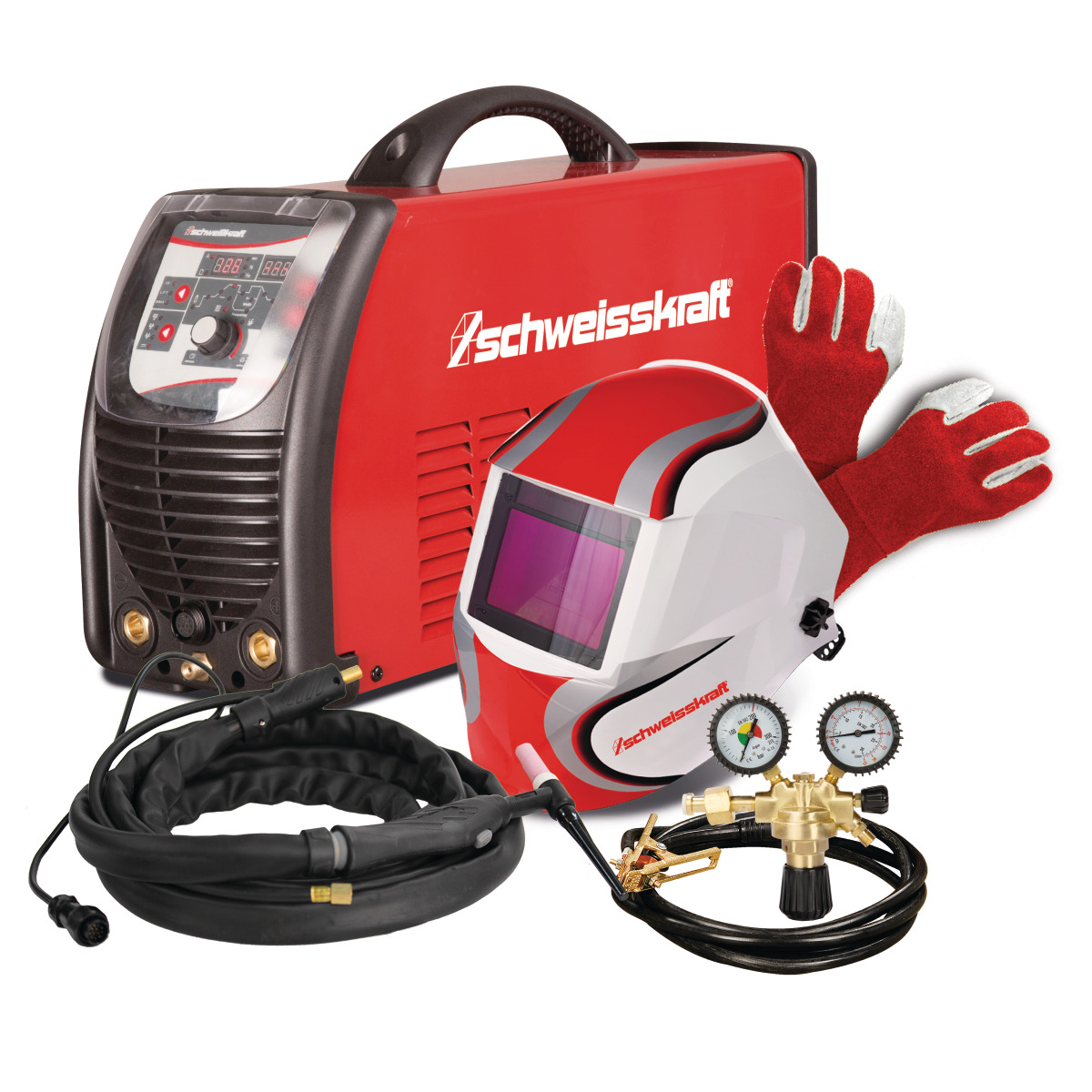 Schweisskraft Tragbarer WIG AC/DC Inverter CRAFT-TIG 201 AC/DC P PULSE Set Produktbild img1 L